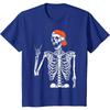 Rocker Skeleton Hand Rock On Costume Funny Halloween Gifts T-Shirt for Men Women Oversized T Shirt Four Seasons  Casual