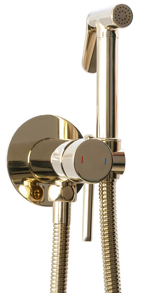 Loop Gold Concealed Bidet Tap, Gold Color