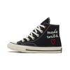 Кеды Chuck Taylor All Star 1970-х годов с высоким верхом из парусины, детские кроссовки, черные 370579C