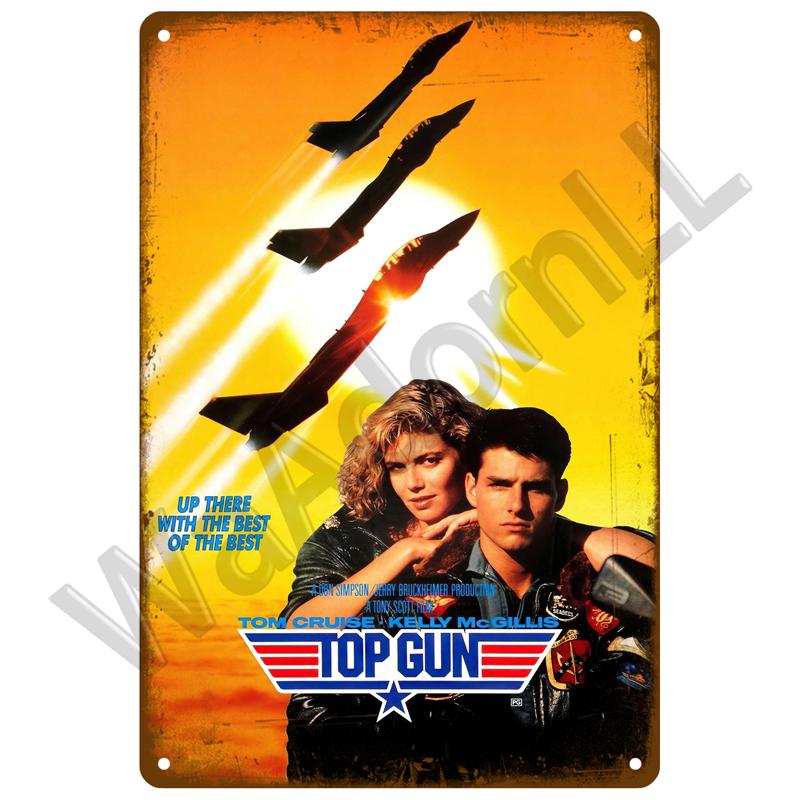 Vintage Metal Sign Movie Retro Tin Sign Aesthetic Living Room Metal Wall Decor Decoration Cinema Industrial Deco Films Poster