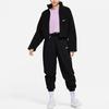 Nike Логотип печати однотонный свободный короткий вышитый жакет женские куртки черный DM1764-010