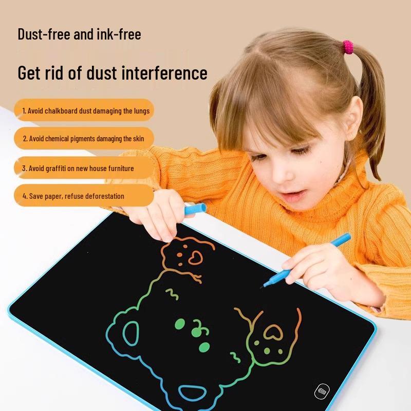 Kids' LCD Writing Tablet - Erasable Drawing & Color Painting Toy