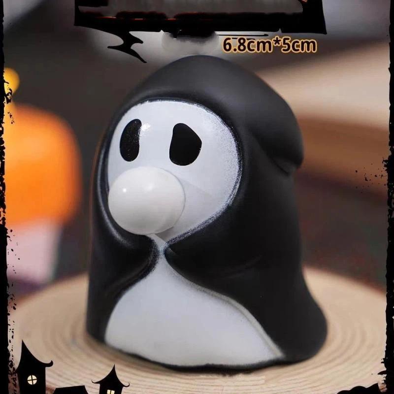 Тыква Призрак Снимающая Стресс Игрушка-Зажималка Милая Мягкая Игрушка для Снятия Стресса Надувание Пузырей Фингер-Спиннер Зажималка Хэллоуинская Игрушка Подарок
