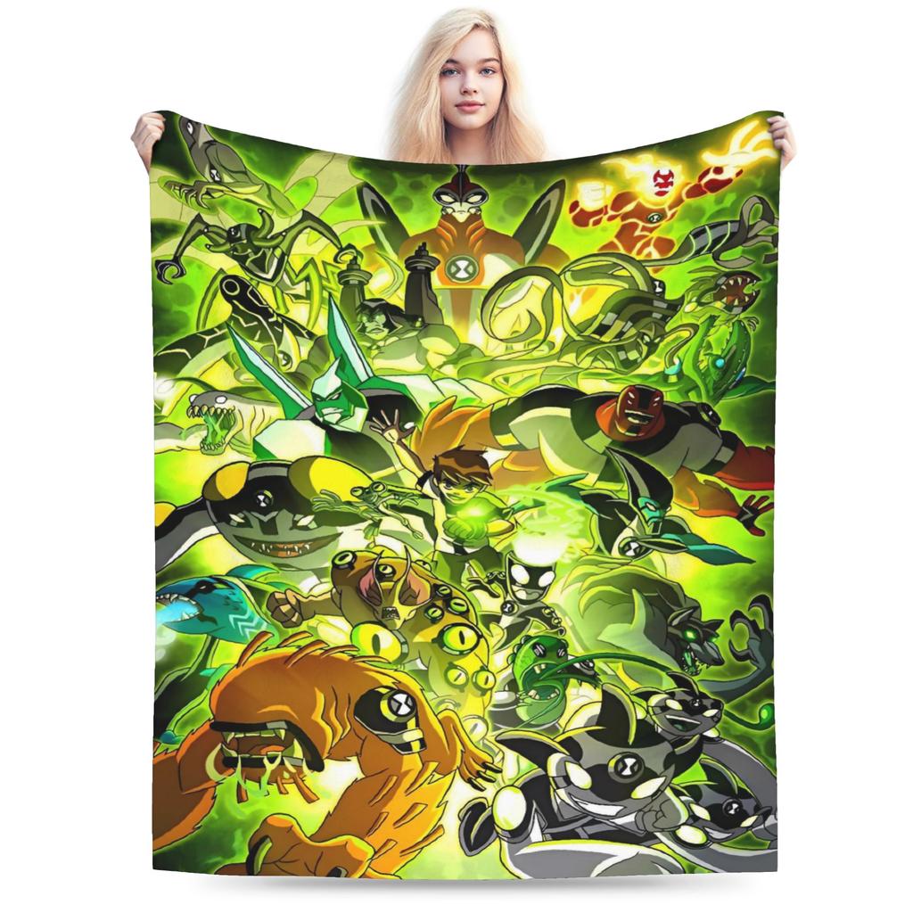 Ben 10 Omnitrix Blankets Quality Super Soft  Throw Blanket Winter Girls Boys Couch Bed Fashion Bedspread