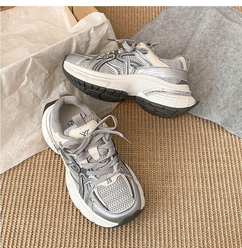 Trend American Retro Paris Show Feet Small Platform Dad Shoes Women's 2025 New Spring and Autumn Versatile Sports Shoes