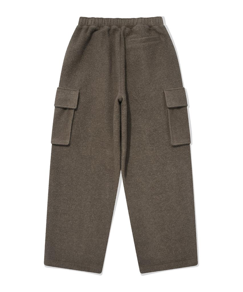 COVERNAT Boucle Jersey One-Pleat Semi-Wide Fit Cargo Pants Olive