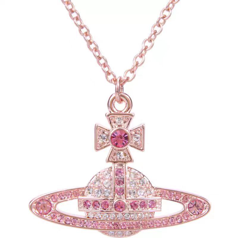 Ожерелье «Сатурн» с бриллиантами класса люкс - Женская модная универсальная цепочка для ключицы