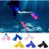 Swimming Fins Short Floating Training Fins For Kids And Adults, Rubber Pool Fins For Swimming Diving - 1 Pair