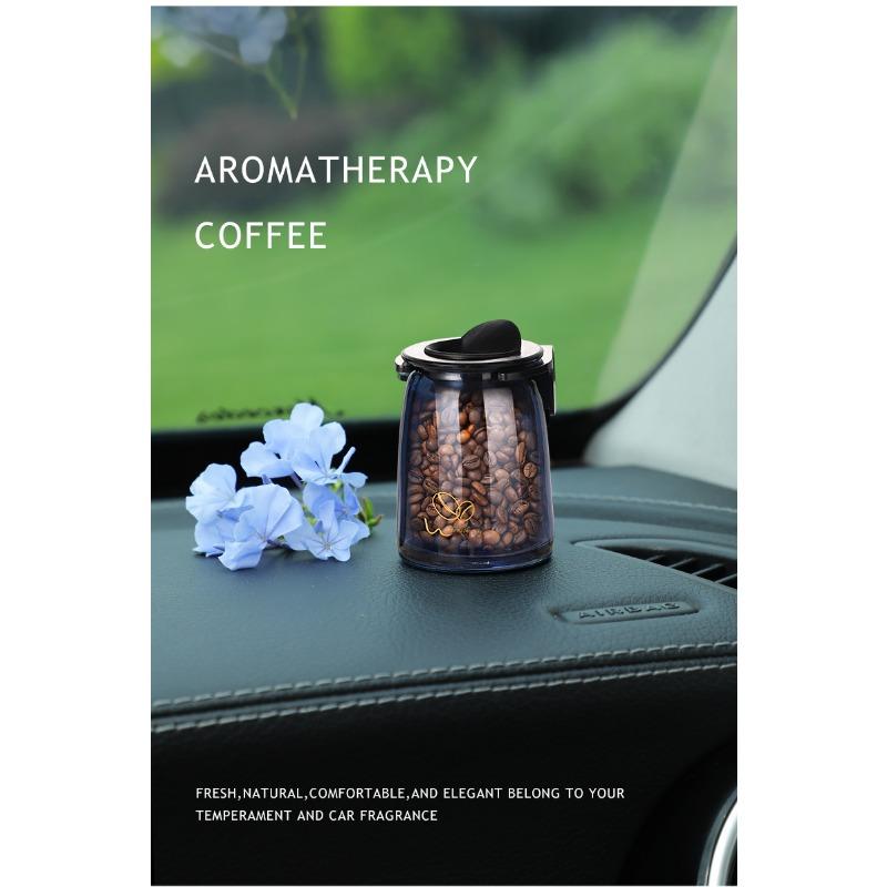 Car Air Vent Coffee Scent Aromatherapy Car Air Freshener Glass Bottle Gift Box