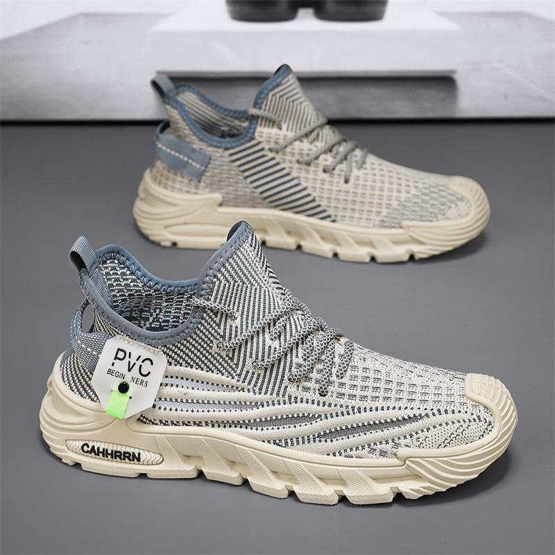 Модные повседневные кроссовки мужские кроссовки для бега уличные легкие дышащие сетчатые увеличивающие комфорт спортивные туфли для мужчин