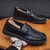 Высококачественные мужские новые весенне-осенние трендовые британские универсальные повседневные кожаные туфли, нескользящие мужские деловые роскошные рабочие туфли