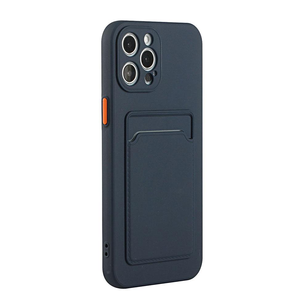 Мягкий силиконовый чехол для телефона с держателем для карт для IPhone 15 14 11 13 12 Pro Max XS XR X SE 2 3 8 7 Plus Противоударный чехол-кошелек конфетного цвета