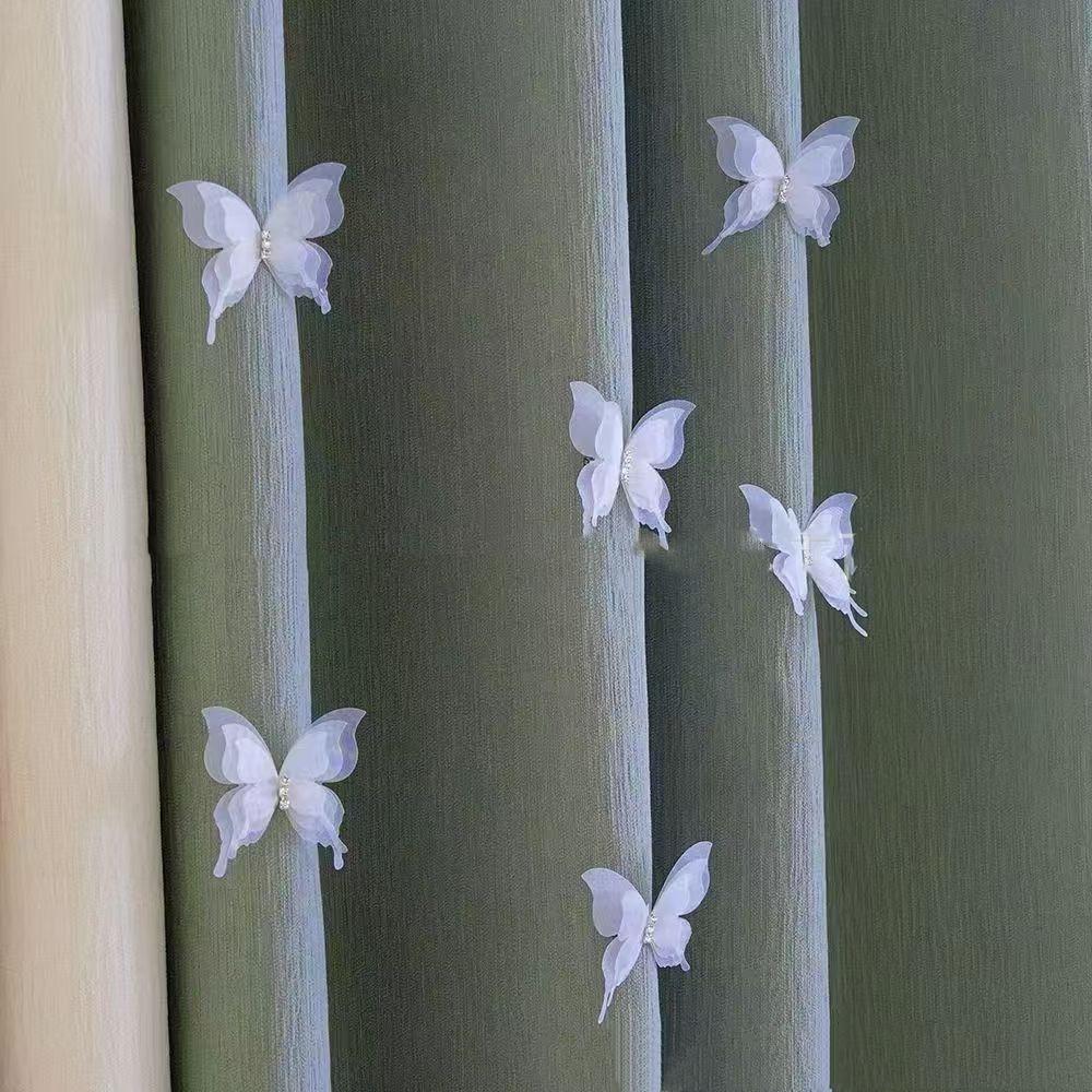 20pcs 5CM Chiffon Butterfly 3D Simulation Mesh Butterfly Patch Garment Design Materials