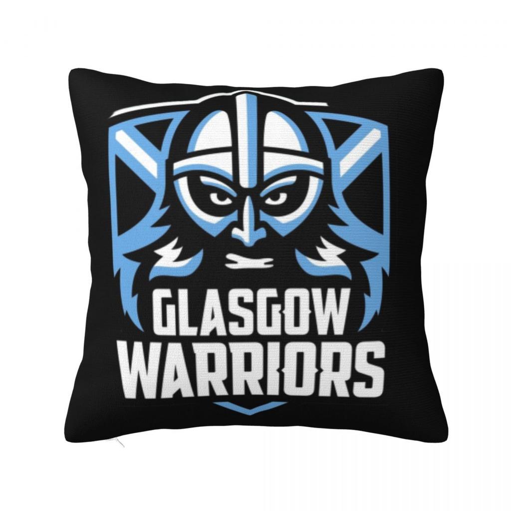Glasgow Warriors Icon Square Pillowcase Pillow Cover Polyester Cushion Zip Decorative Comfort Throw Pillow for Home Living Room