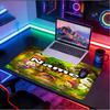 Custom Name Personalized Masha and The Bear Pattern Mousepad, Laptop PC Desk Mat, Decorative Desk Mat for Home Keyboard Pad Gift