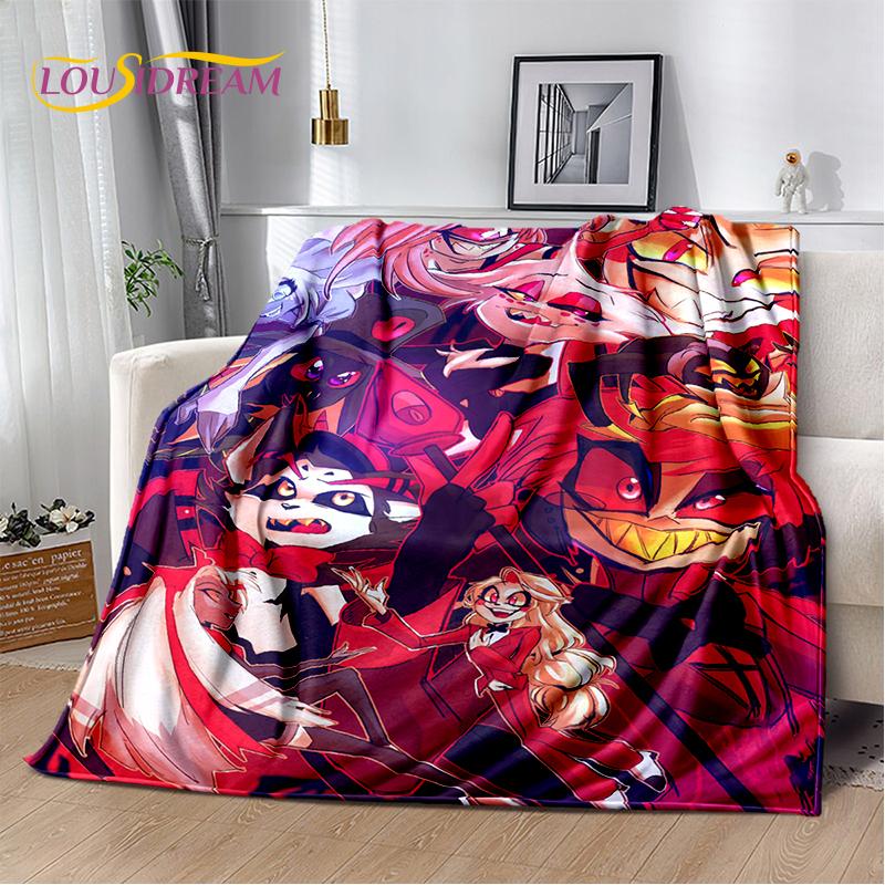2025 H-Hazbin Hotel Чарли Мультяшное Мягкое Одеяло, Мягкий Плед для Дома Спальни Кровати Дивана Пикника Путешествия Покрывало Детский Подарок
