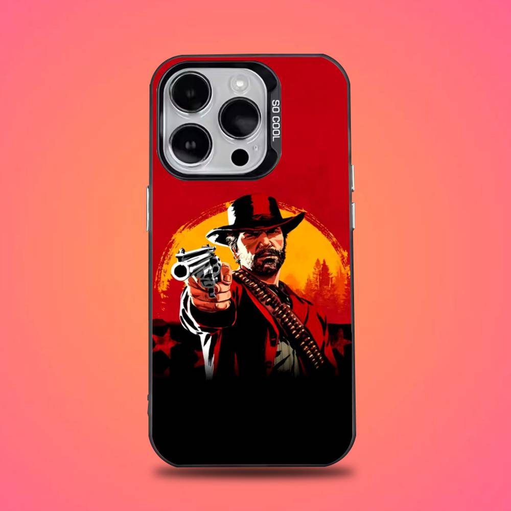 RDR 2 Arthur Morgan Game Phone Case For iPhone 16,15,14,13,12,11,Pro,Max,Plus,Mini,XS,SE Anti Fall Black Matte Hard Bumper