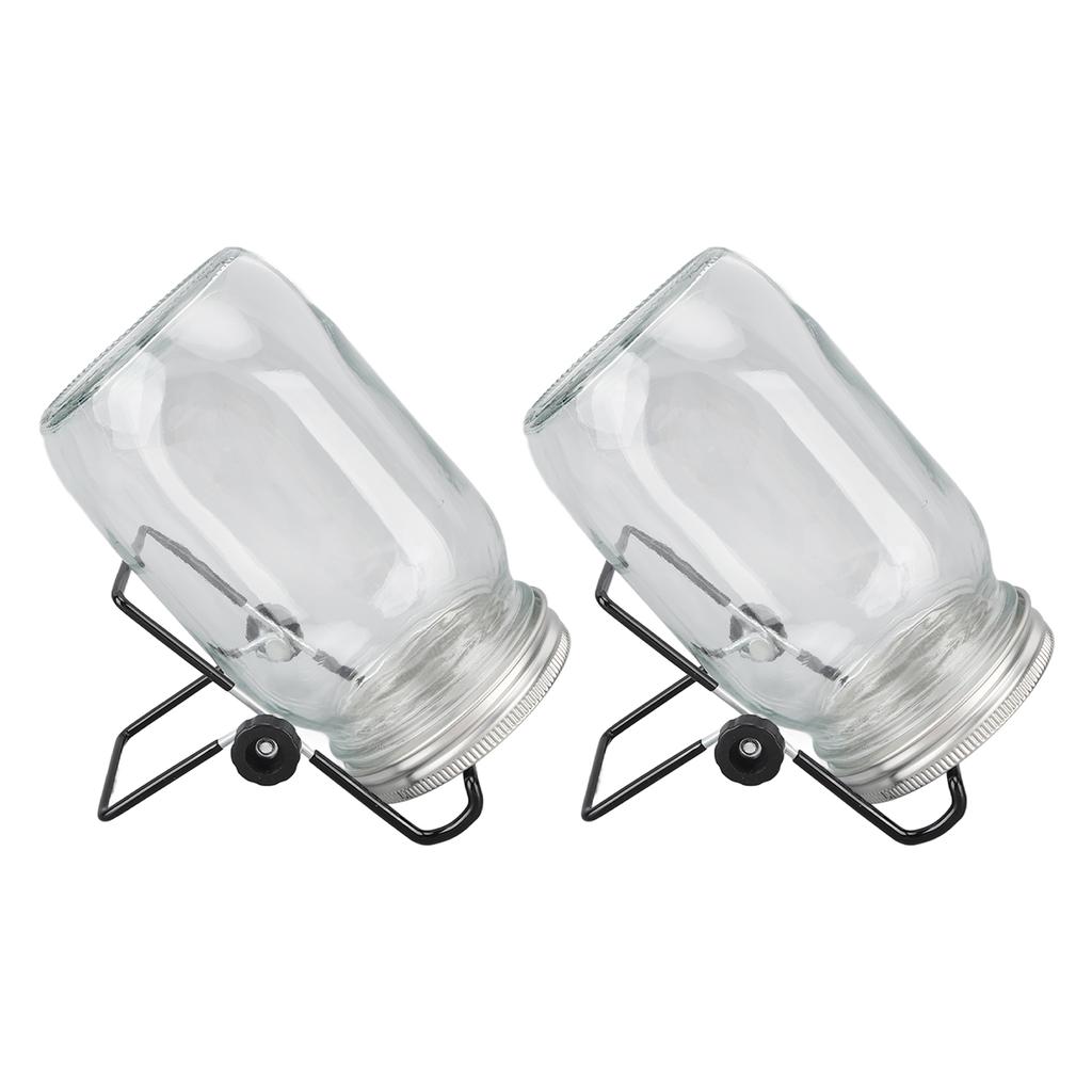 2шт. набор для проращивания в банке Мейсона с сетчатой крышкой и широким горлом, легкий дренаж, набор для проращивания в банке для выращивания