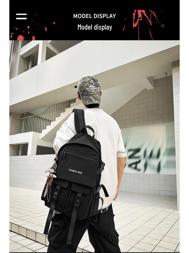High-Capacity Backpack for Students: Stylish and Trendy for Junior High, High School, and University