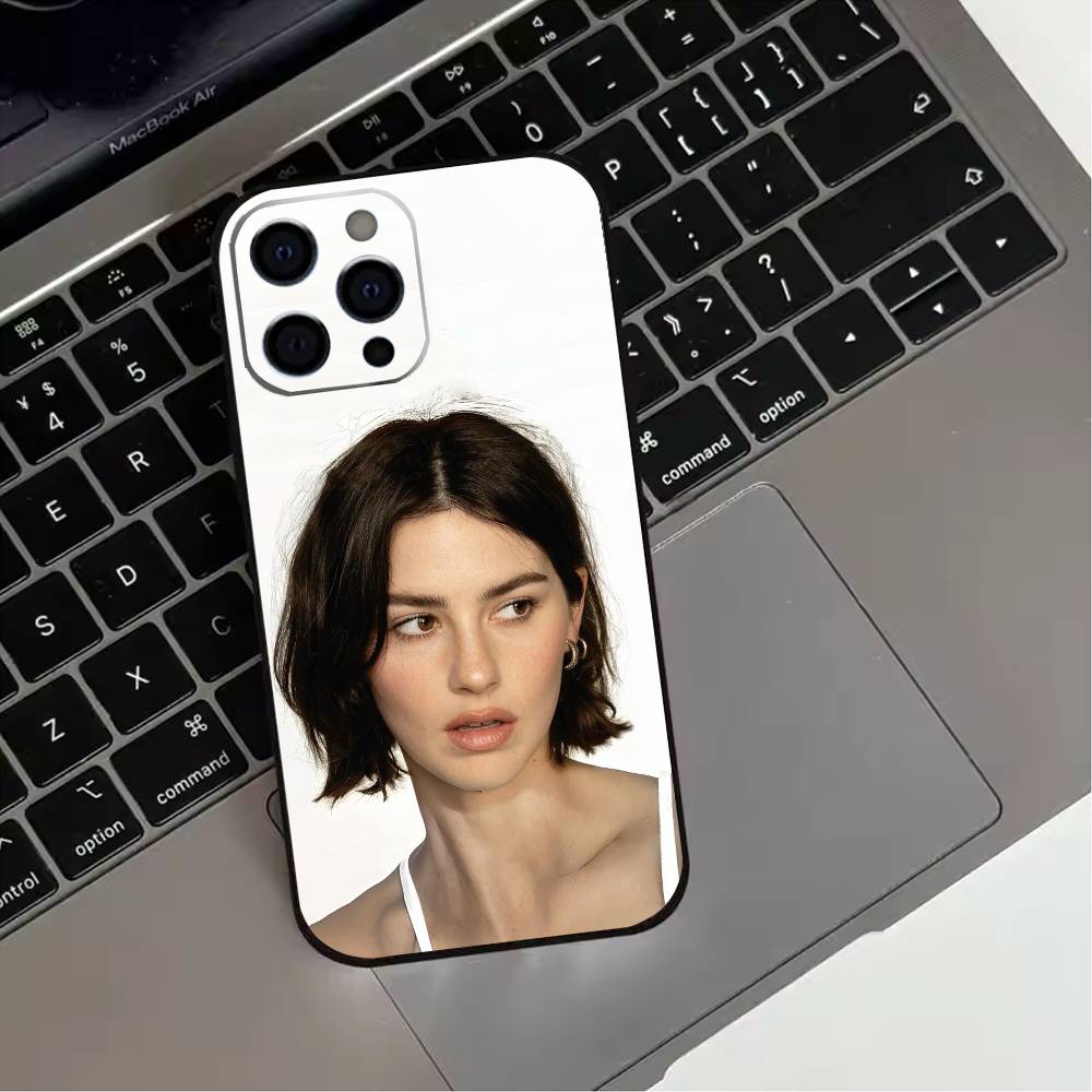 Чехол для телефона G-Gracie abrams для iPhone 17,16,15,14,13,12,11 Plus,Pro Max,XS,Мягкий силиконовый черный чехол