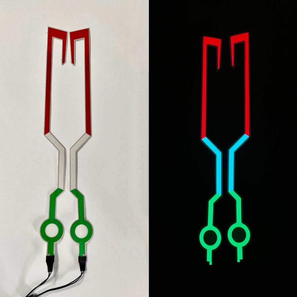 Светодиодная светящаяся полоса для мотоциклетного шлема для безопасности ночной езды