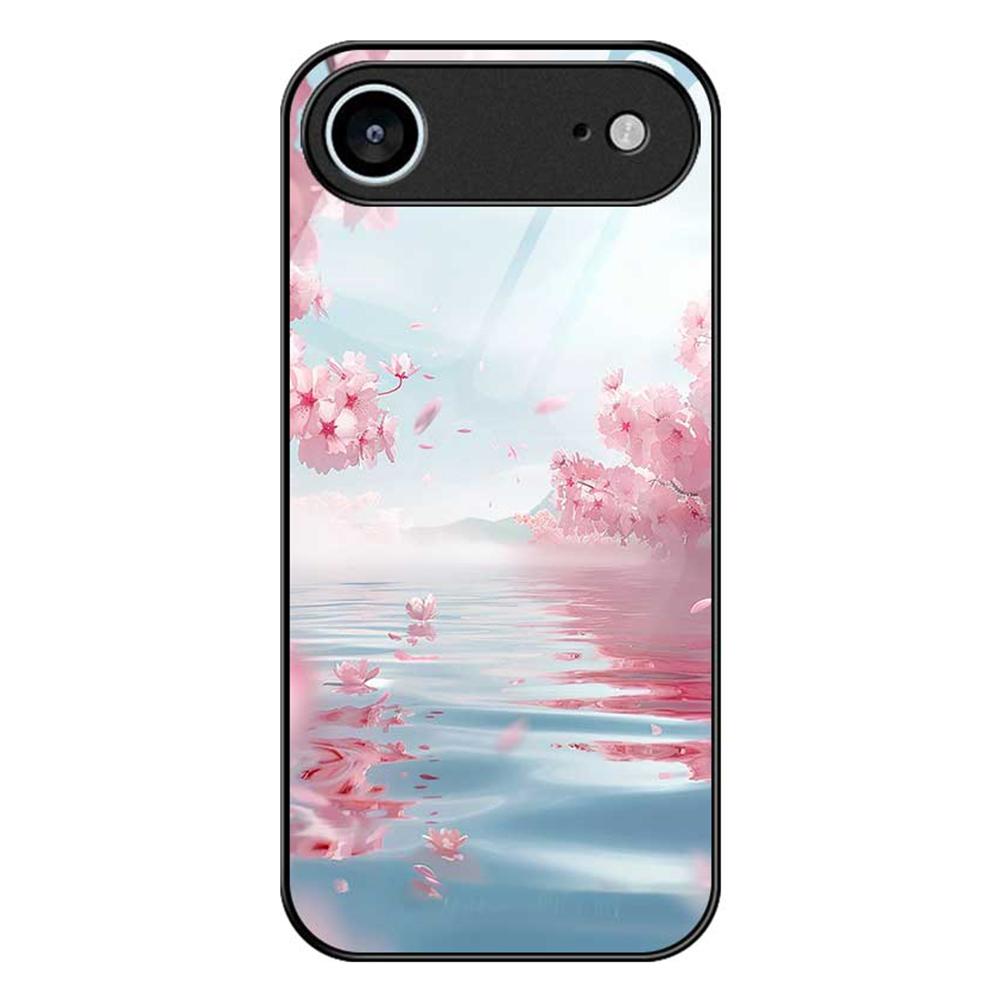 Для iPhone 17 Air Чехол ПК ТПУ Закаленное стекло Печать с рисунком Ударопрочная Задняя крышка для телефона
