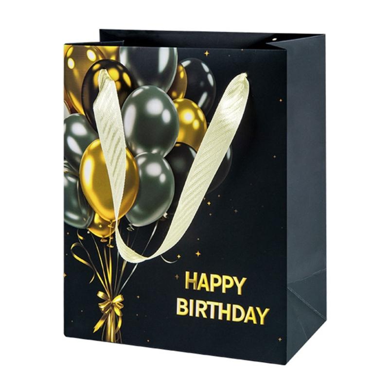 10 Штук Разноцветных Бумажных Пакетов Стильные Мешочки для Хранения Праздничных Подарков Ручной Работы Разноцветный Подарочный Пакет с Ручками