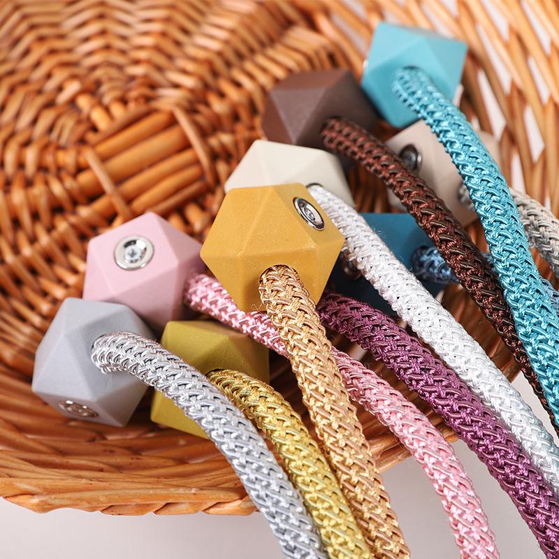 1PC Accessories Decoration Curtain Strap Curtains Buckles Multifaceted Ball Magnetic Punch Free