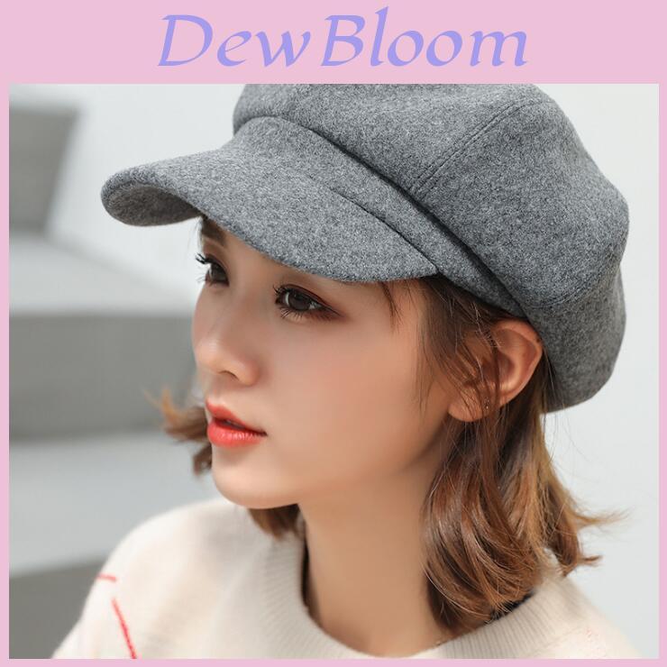 Vintage Style Wool Beret Hat For Women With Sun Protection For Autumn Winter Fashion