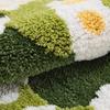 Floor Moss Carpet Cartoon Flower Print Thick Great Water Absorption Non Slip