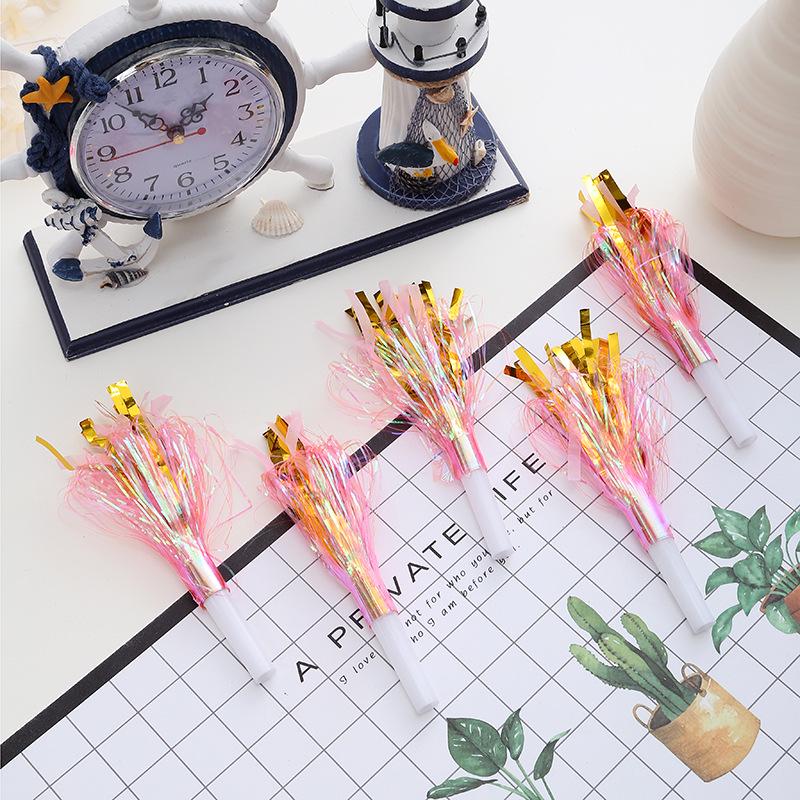 Красочный свисток-дракон с кисточкой для украшения вечеринки и фотореквизит