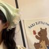 Французский стиль Шарф для волос Повязки на голову Треугольная косынка на голову Повязка для волос Клетчатые банданы Повязки на голову Милый аксессуар для волос
