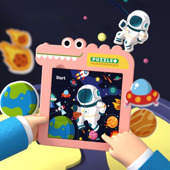 Slide Puzzle Interactive Interesting Fine Workmanship Creative Multifunctional Thinking Logic Training ABS Digital Sliding Puzzle Cartoon Educational