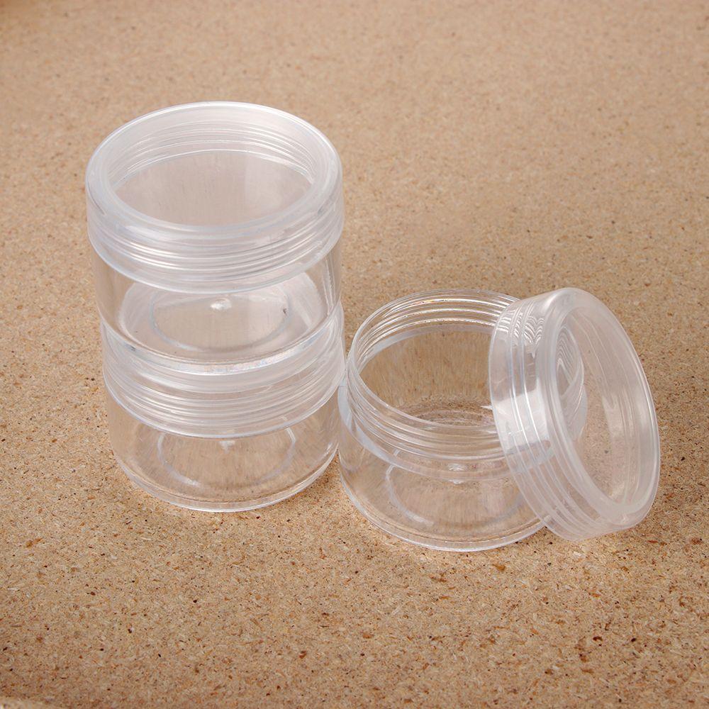 Reusable Packaging Can Transparent Pot Cosmetic Jar Makeup Container Sample Canisters Storage Boxes
