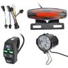 E-Bike Front Brake Rear Light Set 24V 48V Bicycle Rack Lamp Turn Tail Light with Horn Headlight Switch 36V 48V Easy Installation