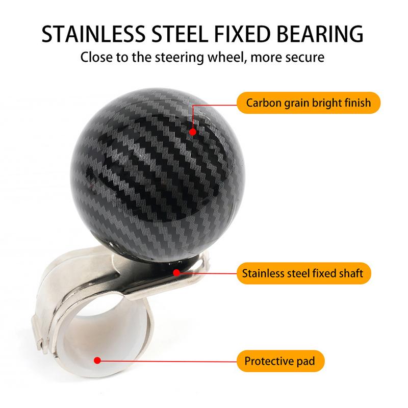Вращающаяся на 360 градусов ручка рулевого колеса с усилителем, универсальная ручка рулевого колеса для автомобиля, энергосберегающая, нескользящая, для грузовиков