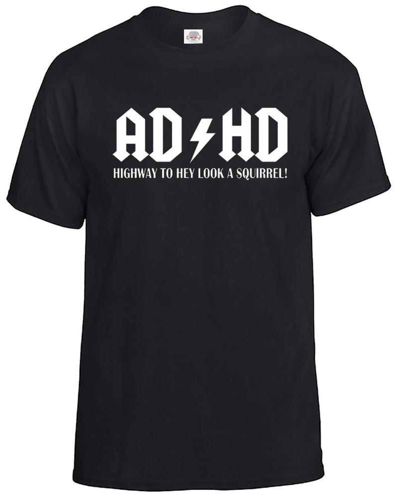 AD/HD Шоссе К Эй Смотри Белка Футболка Мужская#039;s Смешная футболка ACDC ADSR для СДВГ, топ, унисекс, с принтом