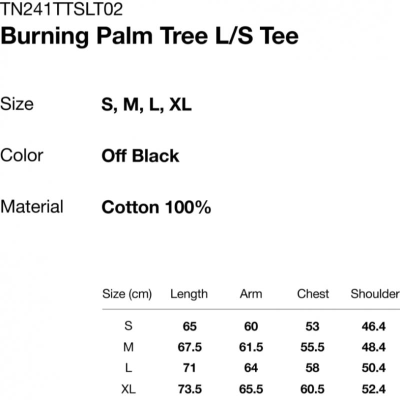 ThiSiSneverthat Burning Palm Tree LS Tee Off черный