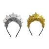 Новогодняя повязка на голову Сверкающий головной убор для женщин Свадьба Рождество Новогодняя вечеринка