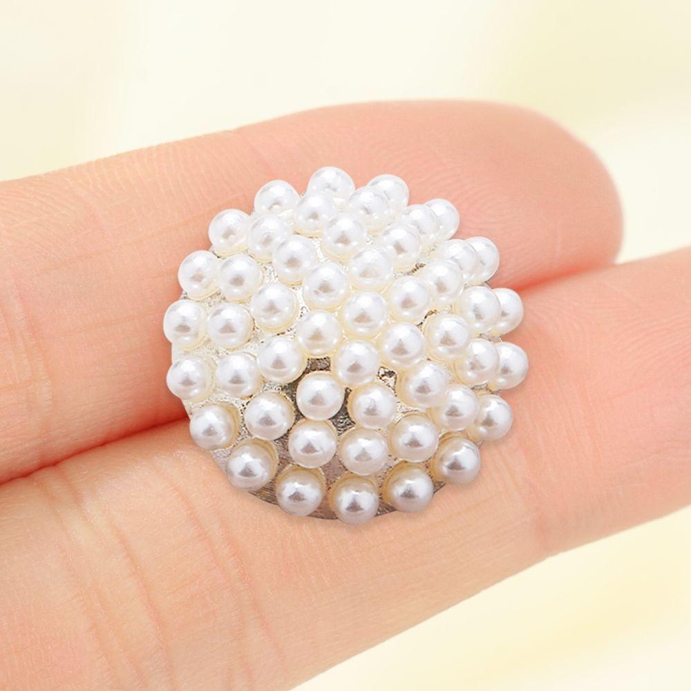5pcs Ornaments Pearl Clothing Buttons Handmade Needlework Sewing Button Clothing Accessories