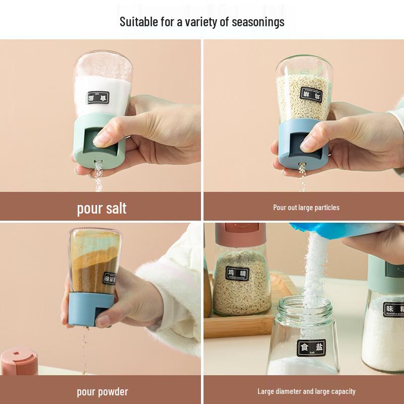 New 0.41 Kitchen Press Seasoning Jar - Precision Salt Control for Cooking & BBQ