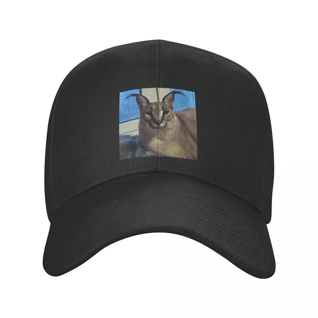 Punk Unisex Big Floppa Funny Meme Baseball Cap Adult Caracal Cat Adjustable Dad Hat Unisex Women Sports Snapback Hats