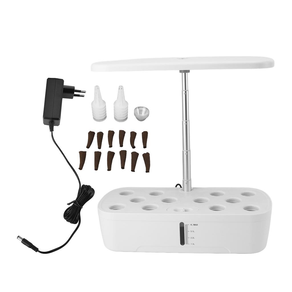 Indoor Garden Hydroponics Growing System 12 Pods Automatic Water Control with LED Light Hydroponic