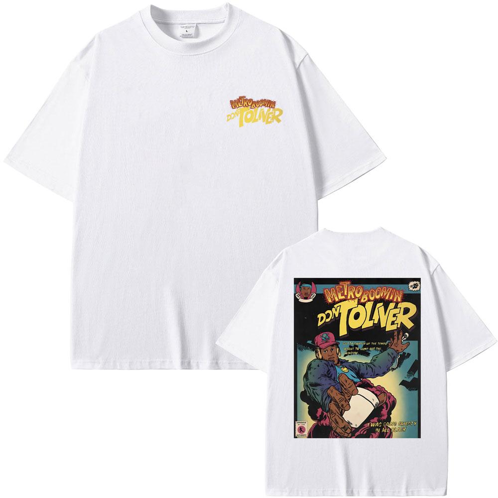 Рэпер Metro Boomin Don Toliver Графическая футболка Мужская Женская Мода Оверсайз Футболки Топы Короткий Рукав Мужская Хип-Хоп Футболка с Круглым Вырезом