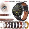22-мм кожаный ремешок для Huawei Watch GT5 GT 4 46 мм GT5 GT3 pro 46 мм Умные часы Для Huawei Watch GT 5 Запасной ремешок для запястья