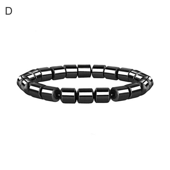 Магнитотерапевтический ножной браслет, анти-отечность, облегчение боли, ювелирные аксессуары, глянцевый черный сильный магнитный браслет