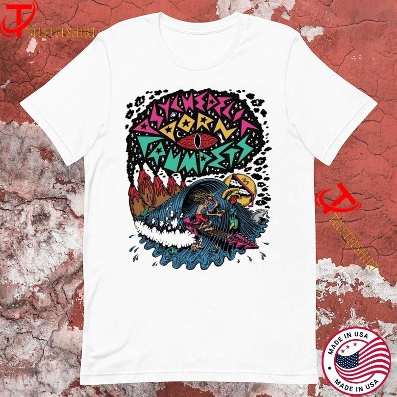 Psychedelic Porn Crumpets Surf T-shirts White Cotton S-5XL BS1013