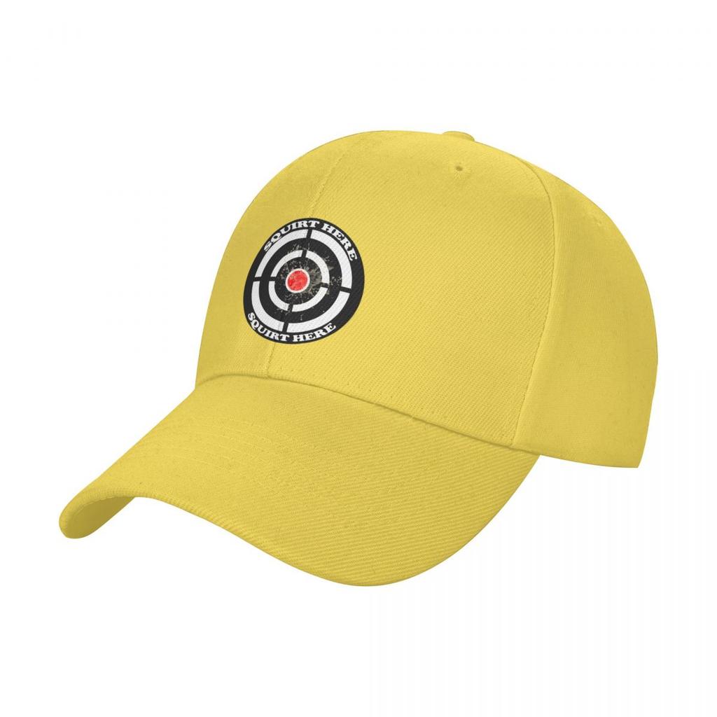 Squirt Target, Squirt Here, Funny Rude Inappropriate Unique Anniversary Idea Baseball Cap Hip Hop Vintage derby hat Boy Women's