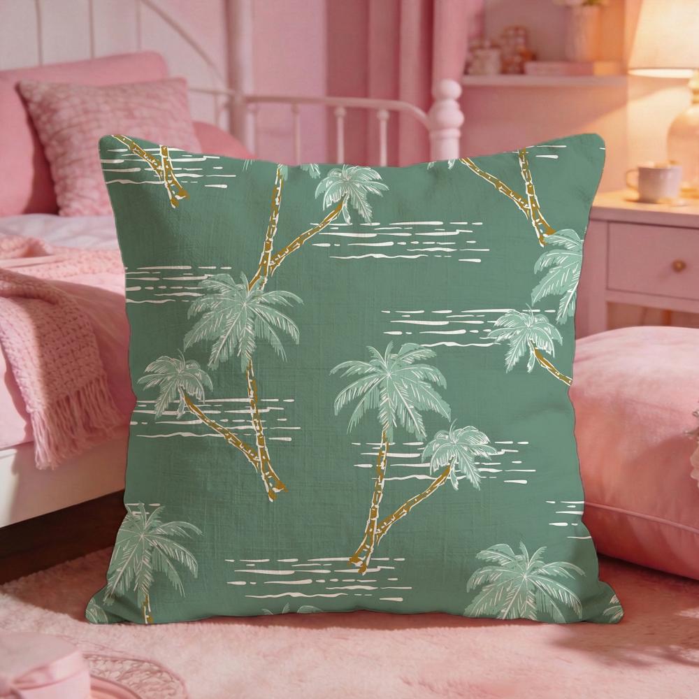 PlantPalm treeS Cushion Cover Premium Comfort Reversible Pillow Cove Two in One Design for Any Room  Car Interior