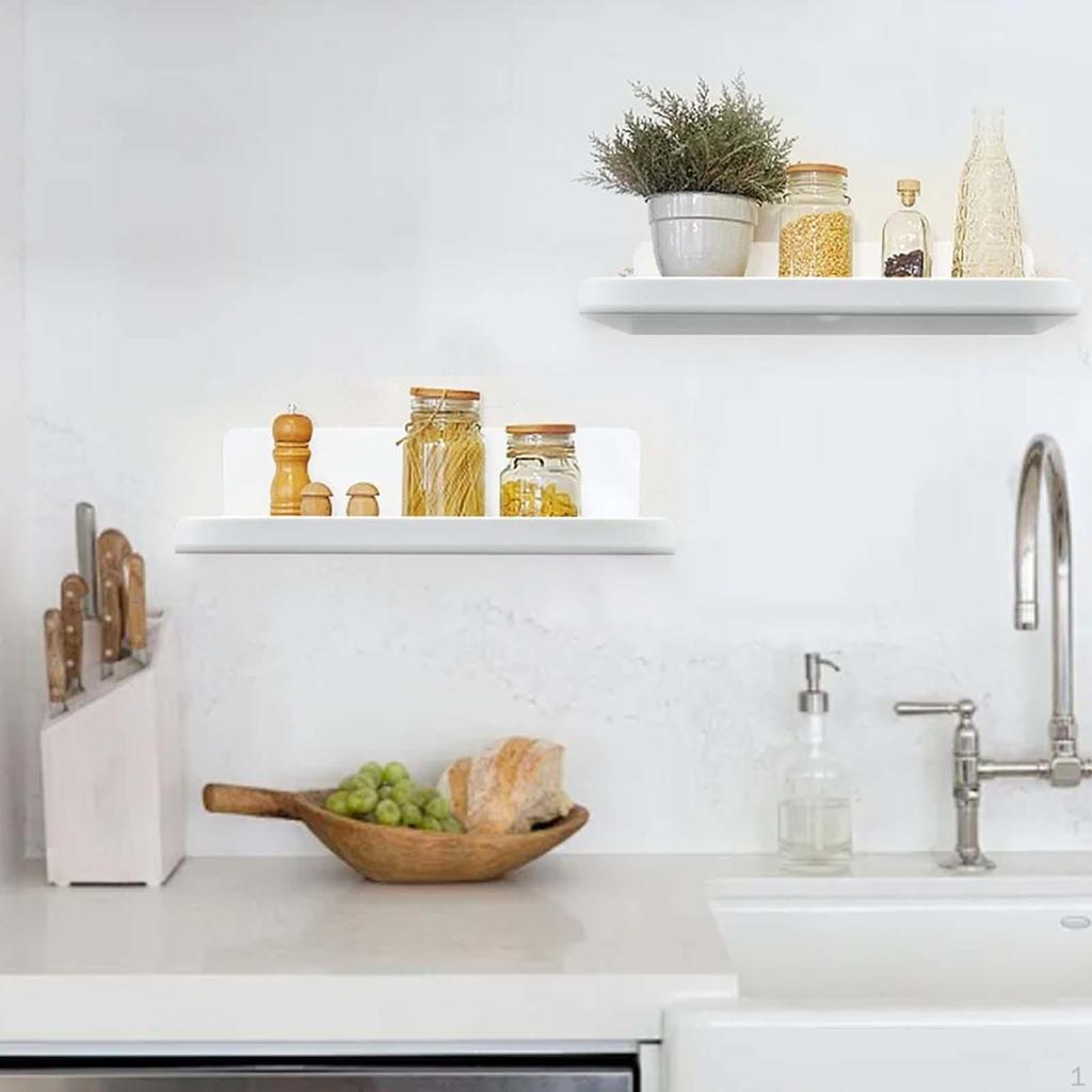 2 акриловые плавающие настенные полки, книжные полки для детей, органайзер, выступ